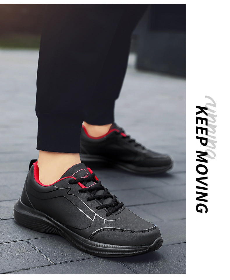 2023 Spring and Autumn New Men's Shoes Vintage Running Shoes Low-top Leather Forrest Gump Shoes Fashion Casual Youth Sports Men's Shoes