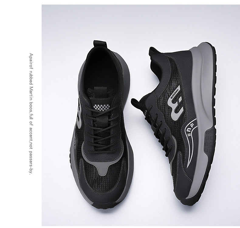 Men's Sneakers 2026 Summer New Style Men's Running Shoes Versatile Breathable Dad-Style Trendy Non-Slip Casual Shoes Wholesale