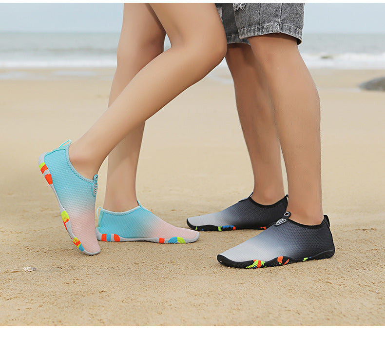 2022 new couple outdoor upstream swimming beach multi-functional shoes thick-soled swimming shoes low-top lazy shoes