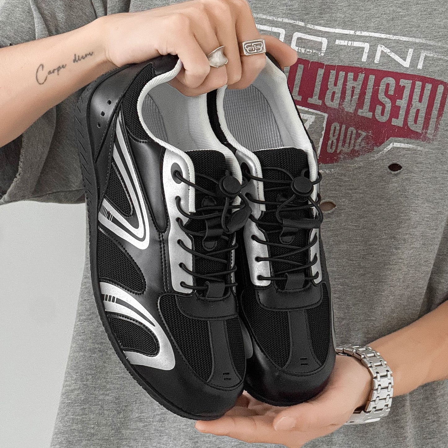 Racing Training Shoes Retro Niche Mesh Breathable Sports Casual Shoes Men's Shoes Summer Outdoor Versatile Forrest Gump Shoes