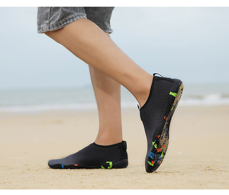 2022 new couple outdoor upstream swimming beach multi-functional shoes thick-soled swimming shoes low-top lazy shoes