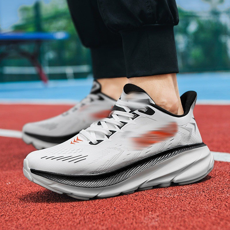 2025 New Spring and Autumn Simple Men's Easiest for Match Lightweight Casual Plaid Running Shoes Fashionable and Trendy Sports Shoes