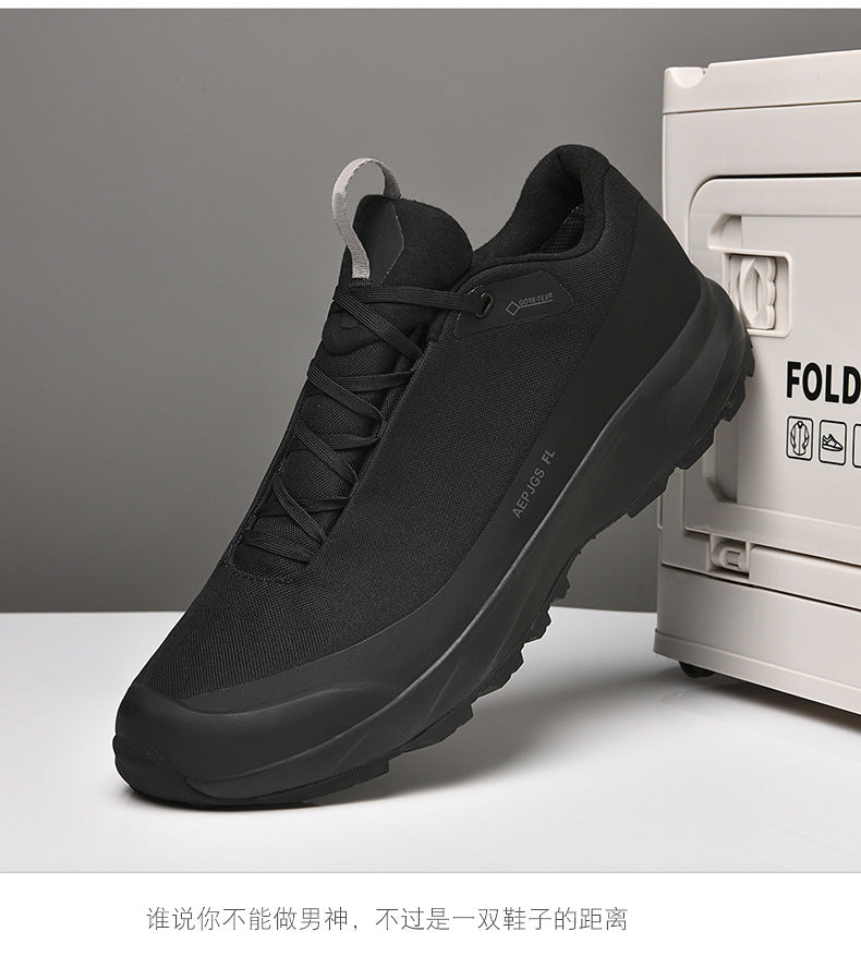 Live broadcast with men's shoes all-terrain running shoes outdoor socks waterproof cross-country hiking sneaker all-match casual shoes