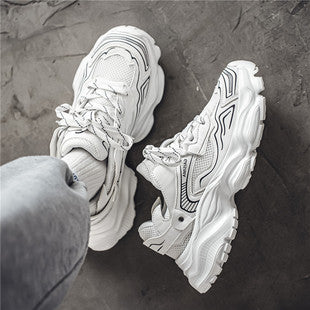 Basketball Shoes Men's and Women's Non-slip Wear-resistant Practical Training Shoes Mesh Breathable Running Sneakers for Teenagers and Students