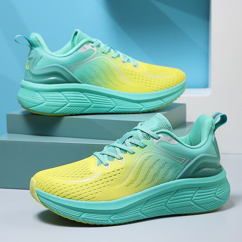 Reflective Night Vision Sports Shoes for Men, Breathable Non-Slip Running Shoes, Shock-Absorbing Professional Marathon Running Shoes, Shock-Absorbing Skipping Shoes for Women