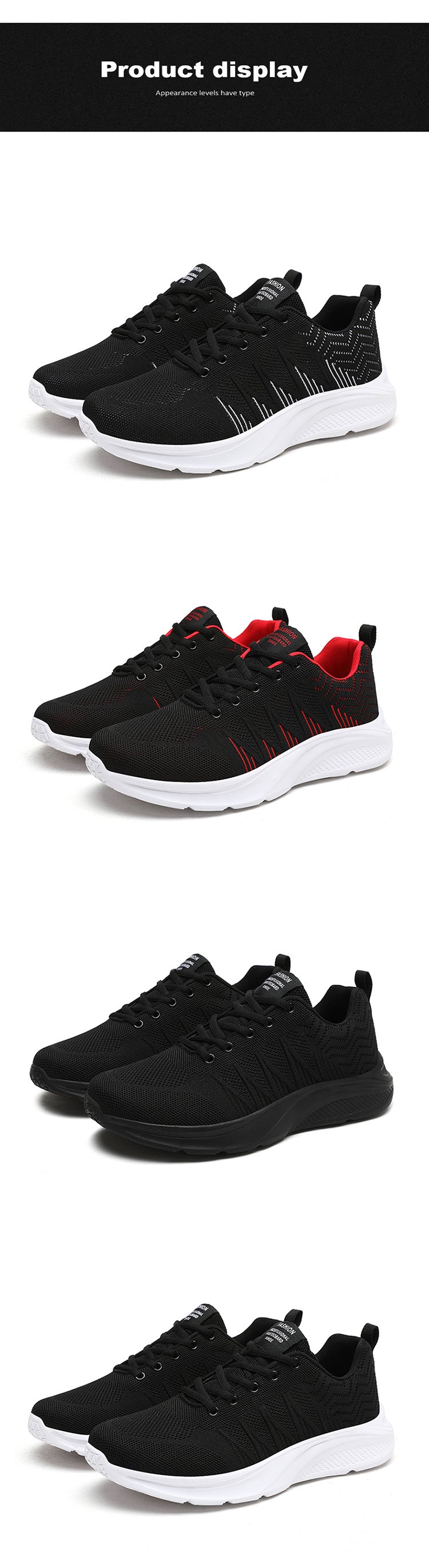 Men's Running Shoes 2025 New Cross-Border Outdoor Breathable Mesh Casual Shoes Men's Fashionable Trendy Sports Shoes