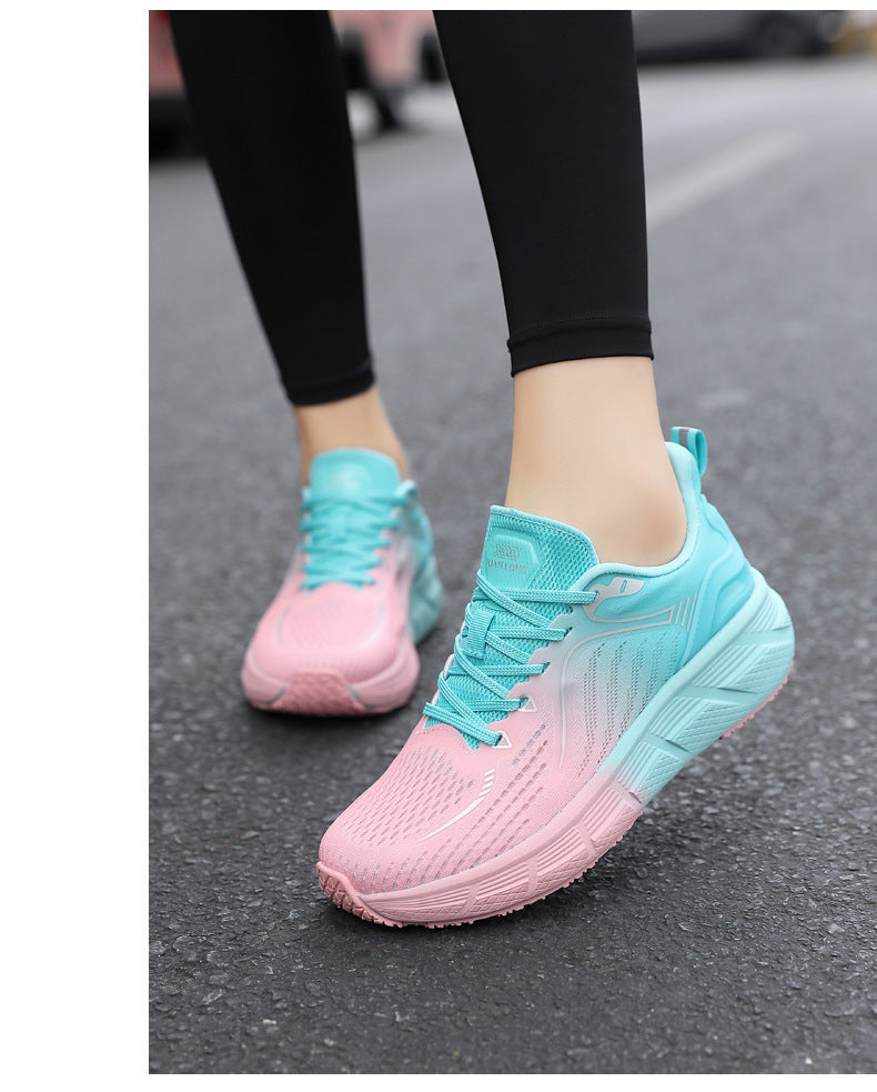 Reflective Night Vision Sports Shoes for Men, Breathable Non-Slip Running Shoes, Shock-Absorbing Professional Marathon Running Shoes, Shock-Absorbing Skipping Shoes for Women