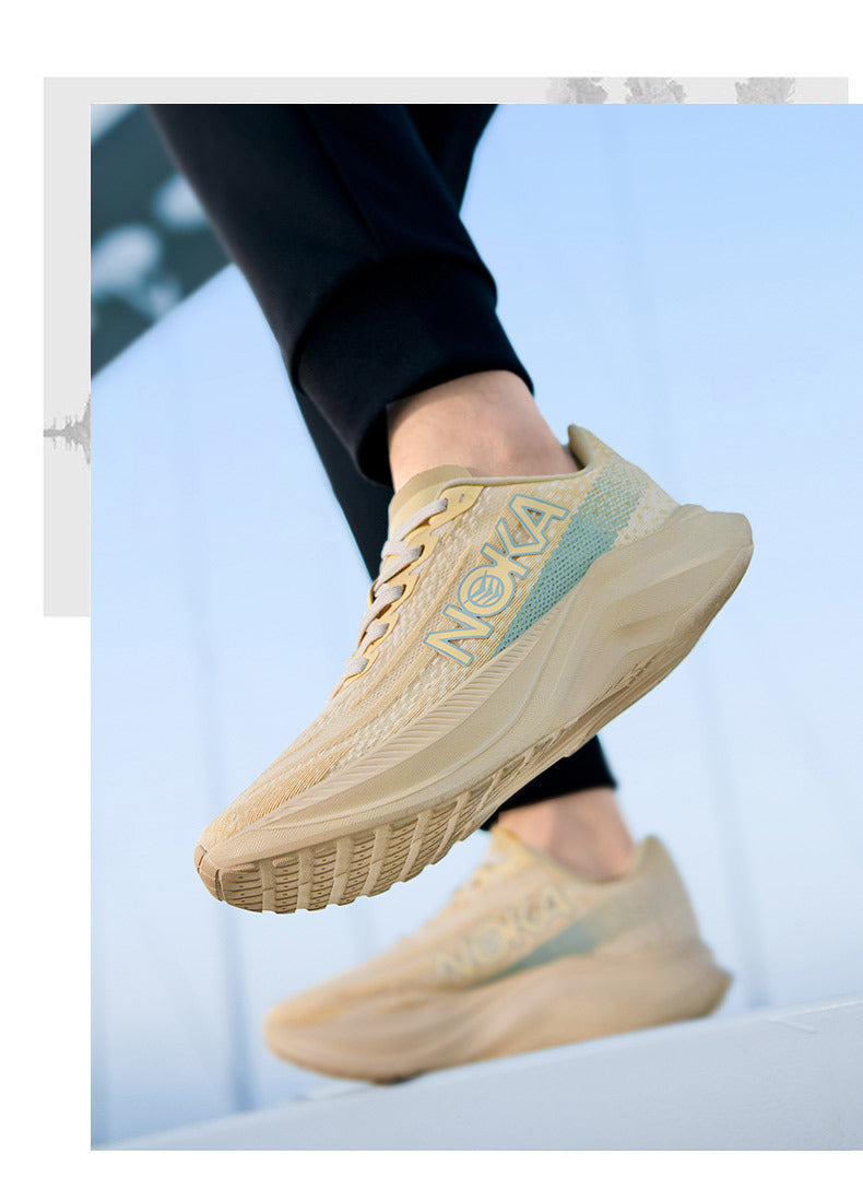 2025 Men's Shoes Autumn and Summer New Mesh Running Shoes Sports Shoes Breathable Shock Absorbing Soft Sole Student Shoes Lightweight Running Shoes