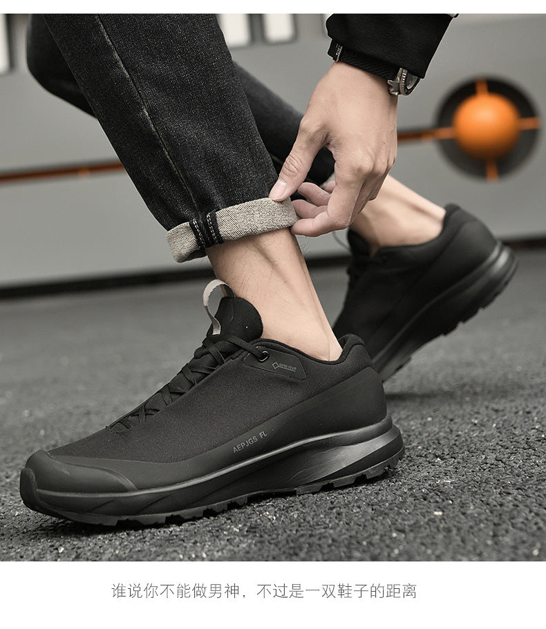 Live broadcast with men's shoes all-terrain running shoes outdoor socks waterproof cross-country hiking sneaker all-match casual shoes