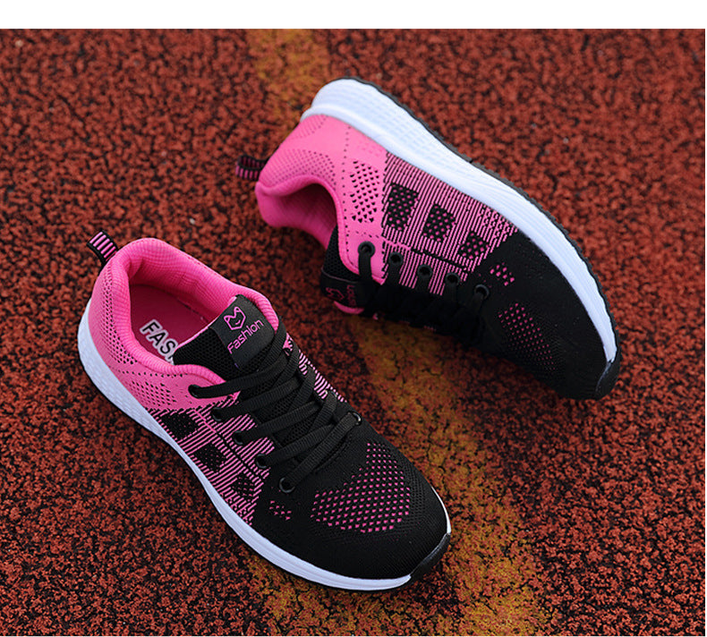 2024 Autumn New Sports Shoes Women's Outdoor Breathable Mesh Shoes Fashion Casual Shoes Women's Shoes Low-Top Women's Single Shoes