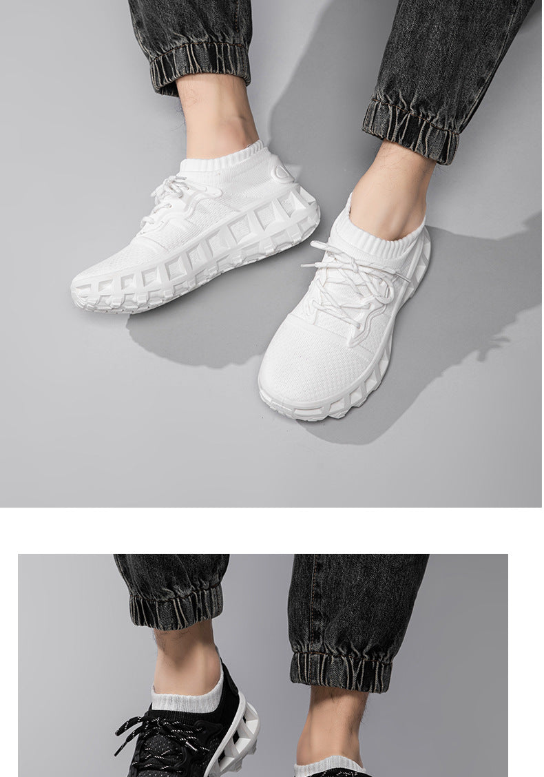 Summer Breathable Mesh Sports Shoes for Men, Soft Soles, Shock Absorption, Wear-Resistant, Lightweight Casual Running Shoes, Comfortable and Trendy Shoes
