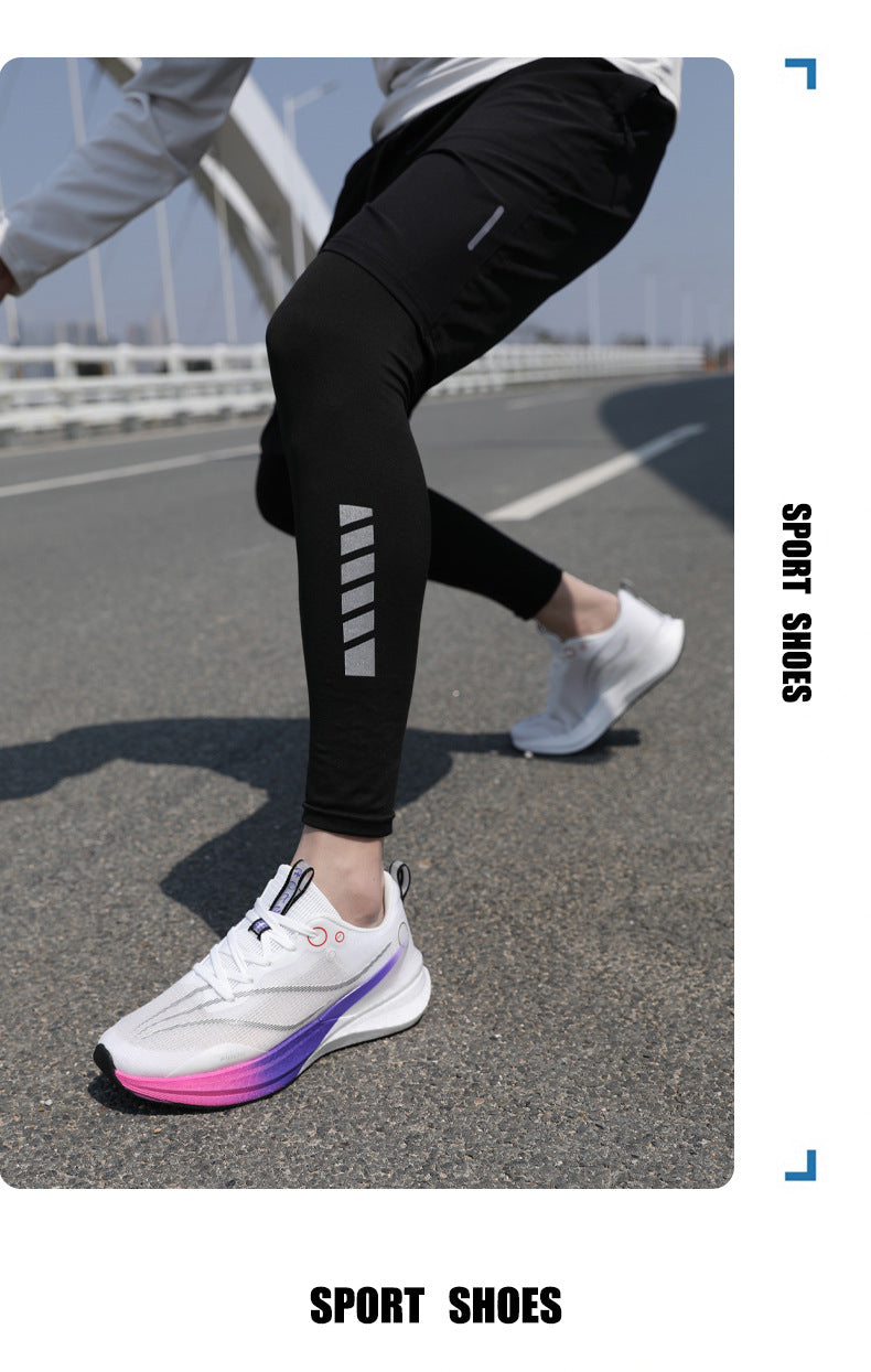 8 Running Shoes for High School Entrance Examination, Non-Slip, Professional, Lightweight, Wear-Resistant, Racing Training, Breathable, Shock-Absorbing and Rebound Sports Shoes