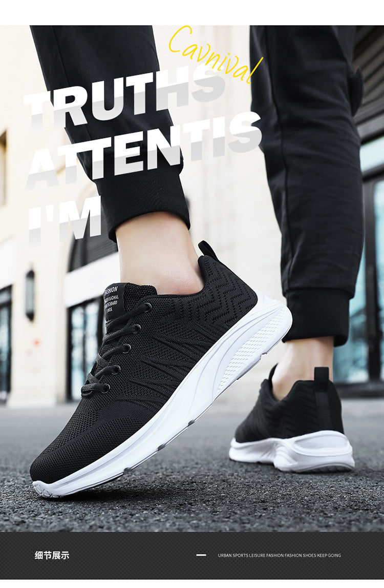 Men's Running Shoes 2025 New Cross-Border Outdoor Breathable Mesh Casual Shoes Men's Fashionable Trendy Sports Shoes