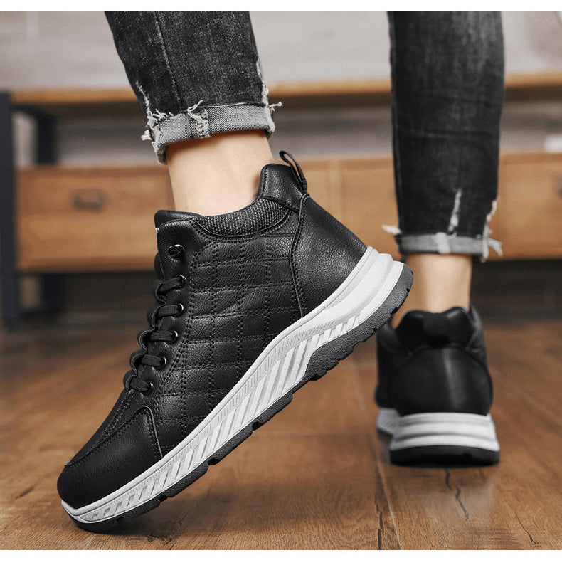 Casual Sports Leather Shoes Men's 2025 New Soft Sole Non-Slip Wear-Resistant Lightweight Fashionable Breathable Forrest Gump Shoes sneaker