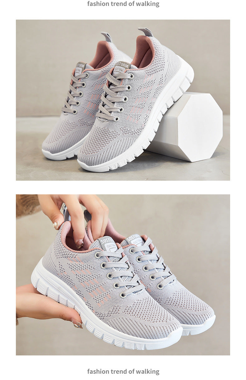 Women's Shoes 2026 Summer New Running Shoes Popular Wholesale Foreign Trade Women's Shoes Soft Sole Comfortable Cross-Border Sports Shoes for Women