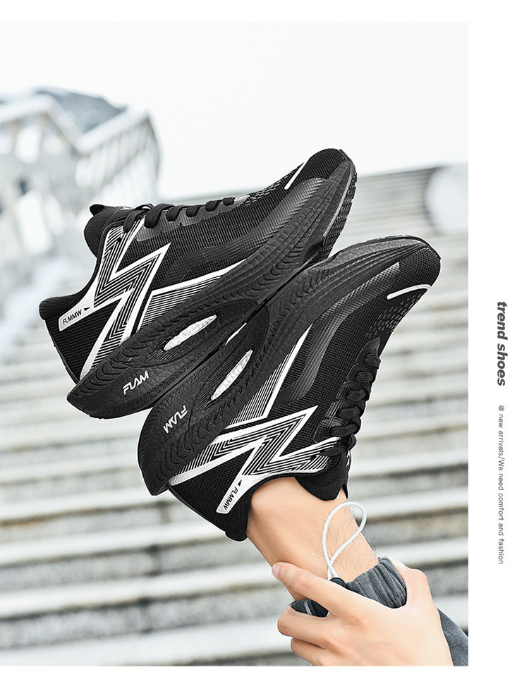 Casual Couple Fashion Cushioning Running Shoes Sports Trendy Shoes Women's Comfortable Versatile Daily Jogging Shoes Men's Breathable All Seasons