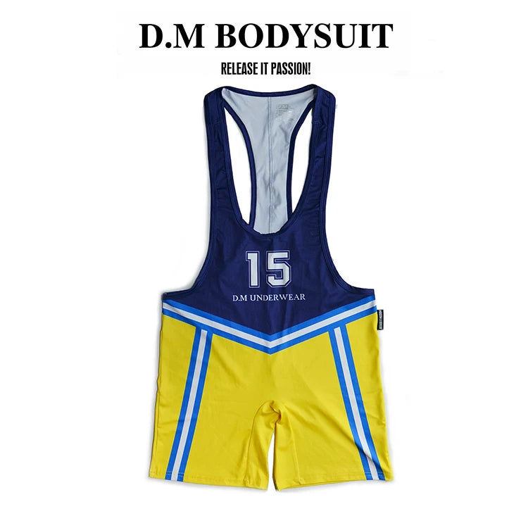 Underwear Sport Wrestling Corset Bodysuit Men Shape Wear Elasticity Man Party Suit