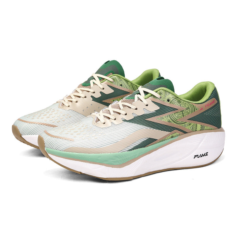 Marathon Carbon Plate Running Shoes for Men and Women, Ultra-Light Shock-Absorbing Shoes for Junior High School Students, Physical Testing Competitions, Racing Professional Sports Shoes, Lightweight