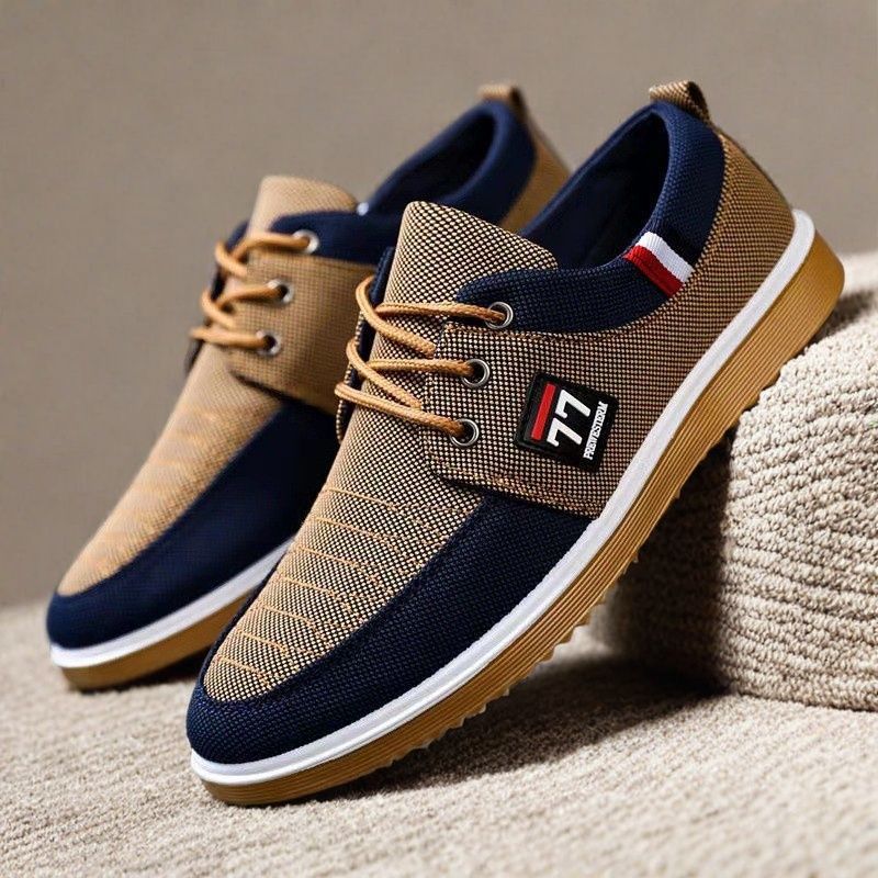 Breathable and Wear-Resistant Work Shoes, New Autumn Running Shoes, Lightweight Rubber Sole, Versatile Cloth Shoes for Drivers, Men's Shoes