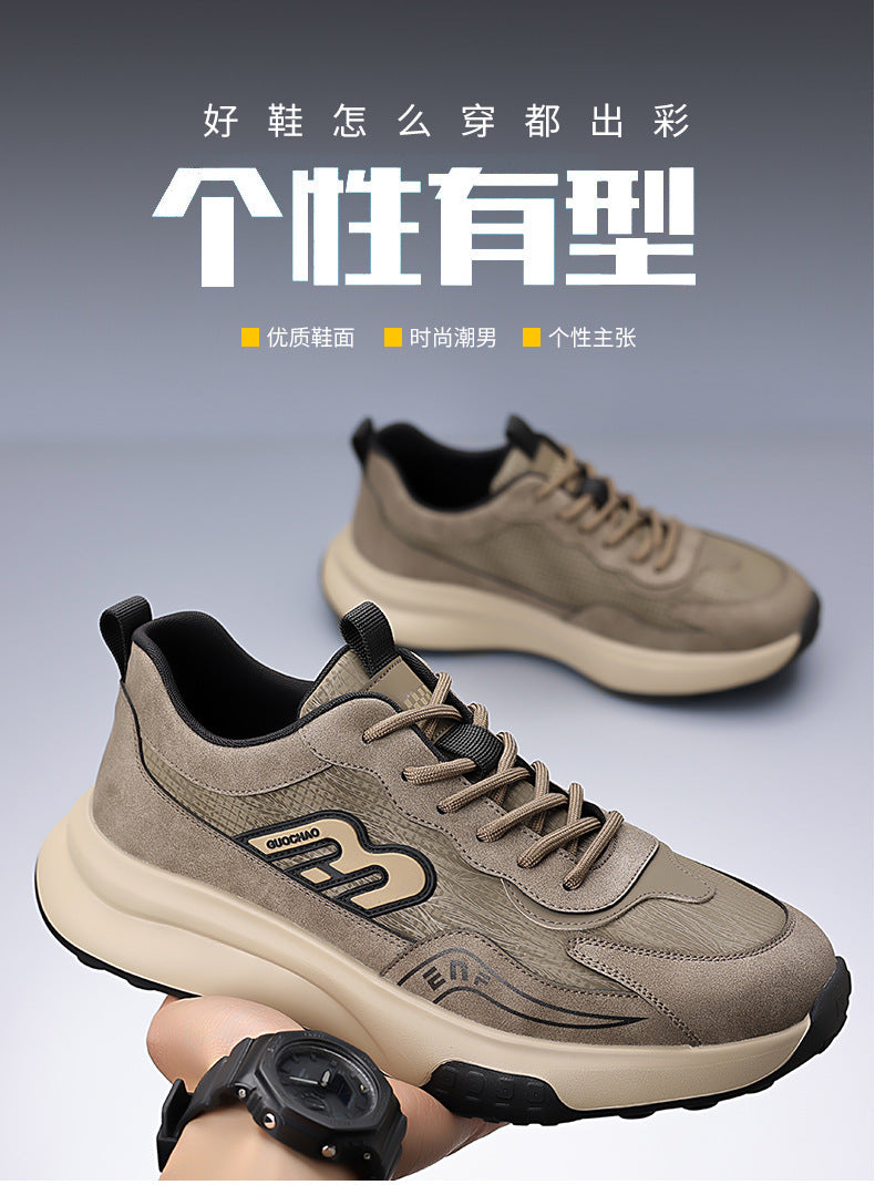 Men's Sneakers 2026 Summer New Style Men's Running Shoes Versatile Breathable Dad-Style Trendy Non-Slip Casual Shoes Wholesale
