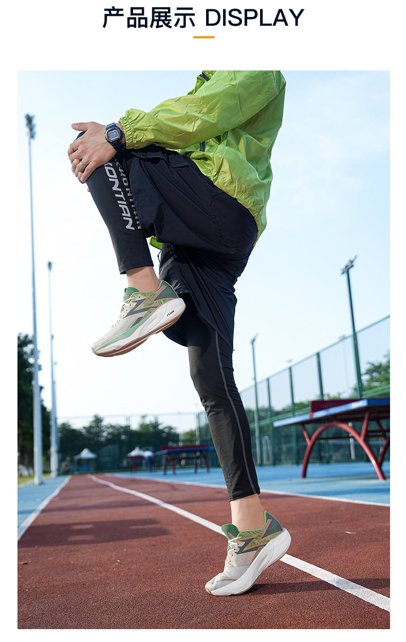 Marathon Carbon Plate Running Shoes for Men and Women, Ultra-Light Shock-Absorbing Shoes for Junior High School Students, Physical Testing Competitions, Racing Professional Sports Shoes, Lightweight