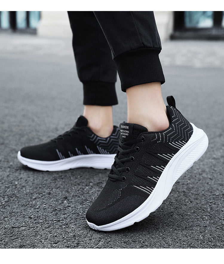 Men's Running Shoes 2025 New Cross-Border Outdoor Breathable Mesh Casual Shoes Men's Fashionable Trendy Sports Shoes