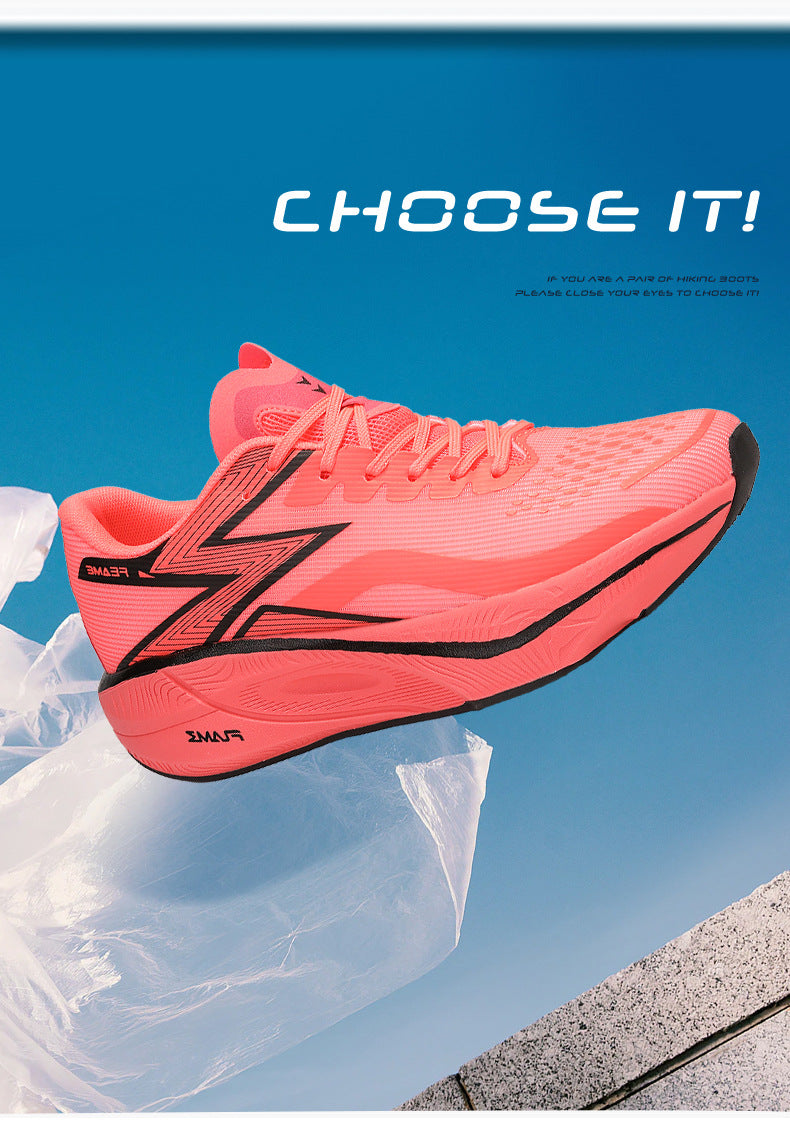 Marathon Carbon Plate Running Shoes for Men and Women, Ultra-Light Shock-Absorbing Shoes for Junior High School Students, Physical Testing Competitions, Racing Professional Sports Shoes, Lightweight