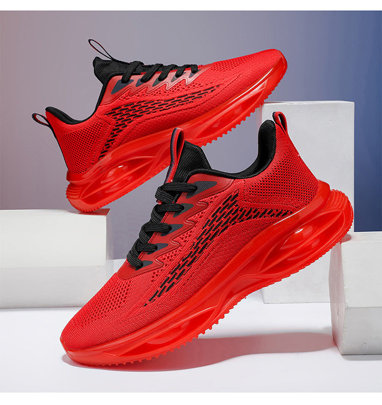 Men's Sports Shoes 2025 New Model Full-Length Air-Cushioned Running Shoes Men's Non-Slip Shock-Absorbing Casual Fashion Trendy Dad Shoes Men