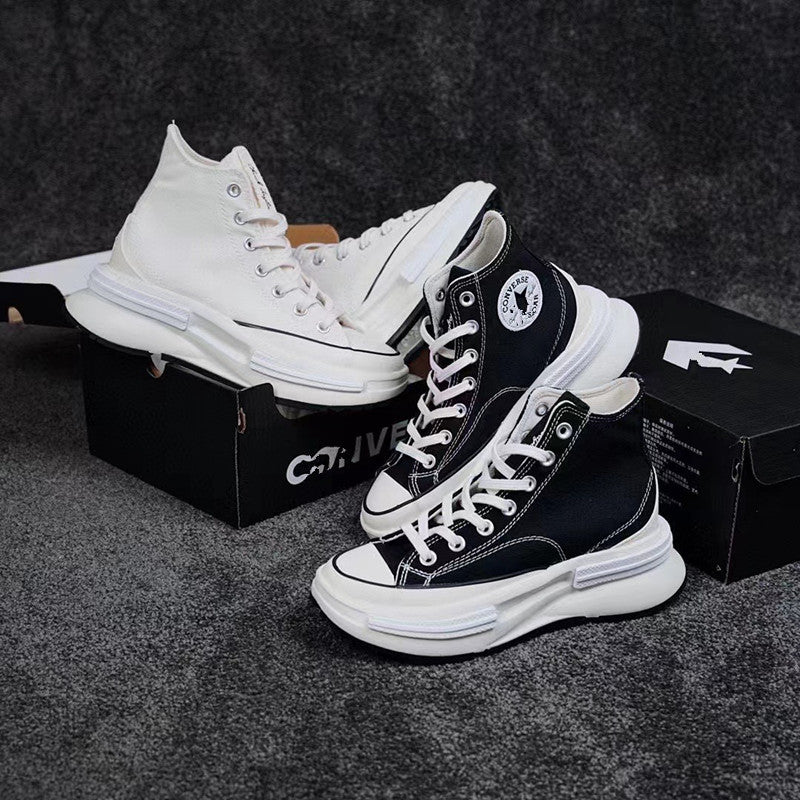 New Run Star Legacy Thick-Soled White Shoes for Men and Women, Height-Increasing Canvas Shoes, Fashionable Women's Shoes, Dropshipping