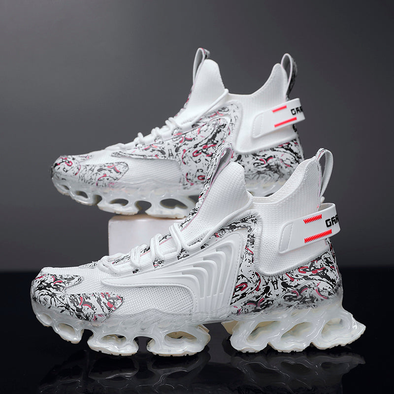 National Trend Blade Running Shoes for Men 2025 New Spring Breathable Casual Sports Shoes Youth Shock-Absorbing Running Shoes