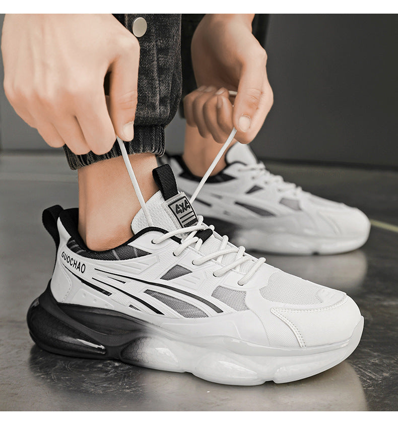 Summer Breathable Mesh Sports Shoes for Men, Soft Soles, Shock-Absorbing, Wear-Resistant, Lightweight Casual Running Shoes, Breathable and Comfortable Shoes