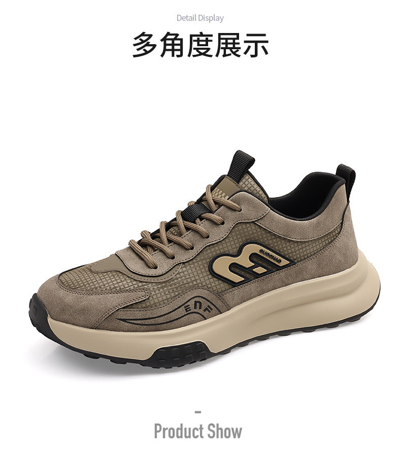 Men's Sneakers 2026 Summer New Style Men's Running Shoes Versatile Breathable Dad-Style Trendy Non-Slip Casual Shoes Wholesale