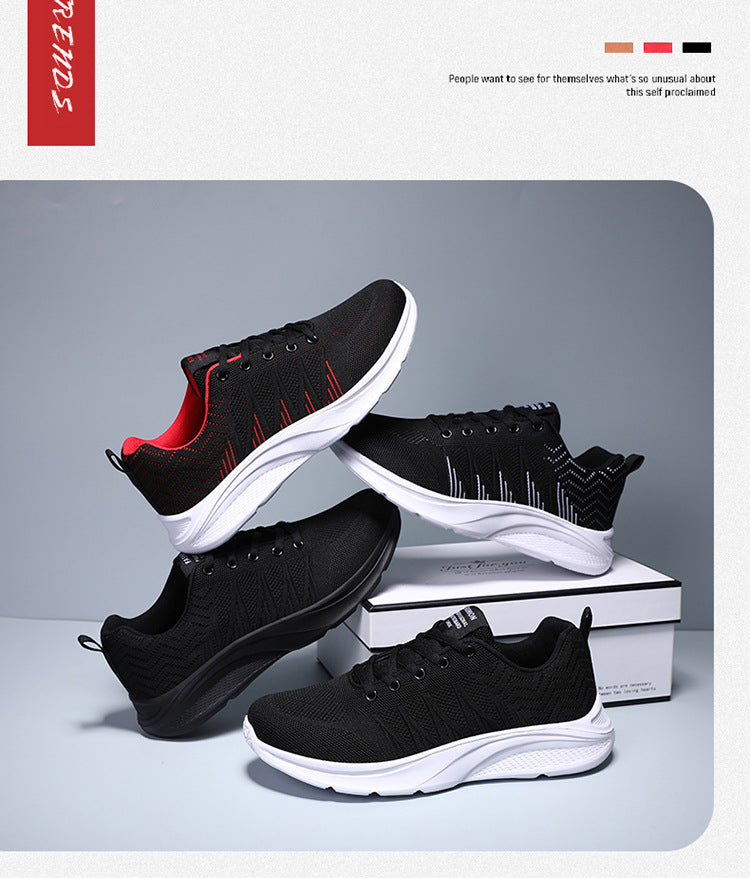 Men's Running Shoes 2025 New Cross-Border Outdoor Breathable Mesh Casual Shoes Men's Fashionable Trendy Sports Shoes