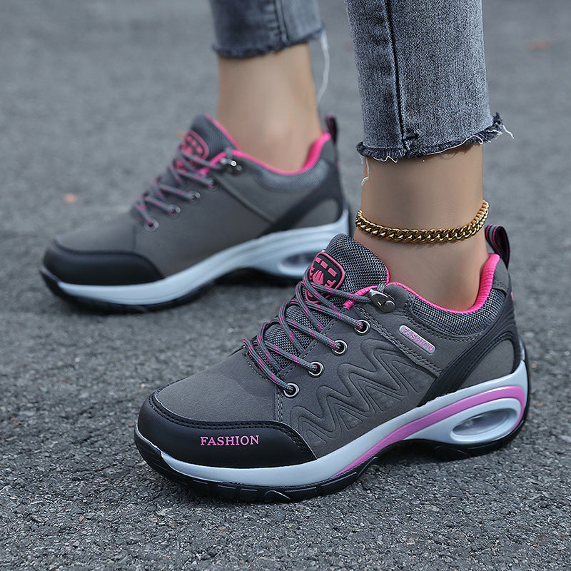Heightened Air Cushion Women's Shoes Hiking Shoes Outdoor Shoes Casual Non-slip Breathable sneaker 41 Breathable plus size 42