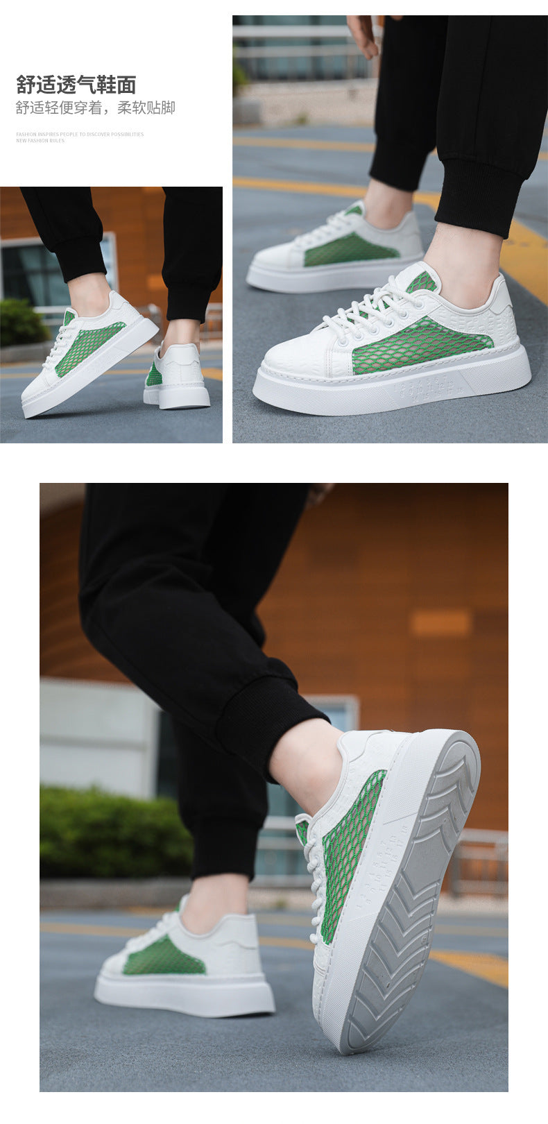Men's Shoes 2026 Sneakers Versatile Sports Casual Shoes Youth Trendy Brand Running White Shoes Comfortable Breathable Low-Top