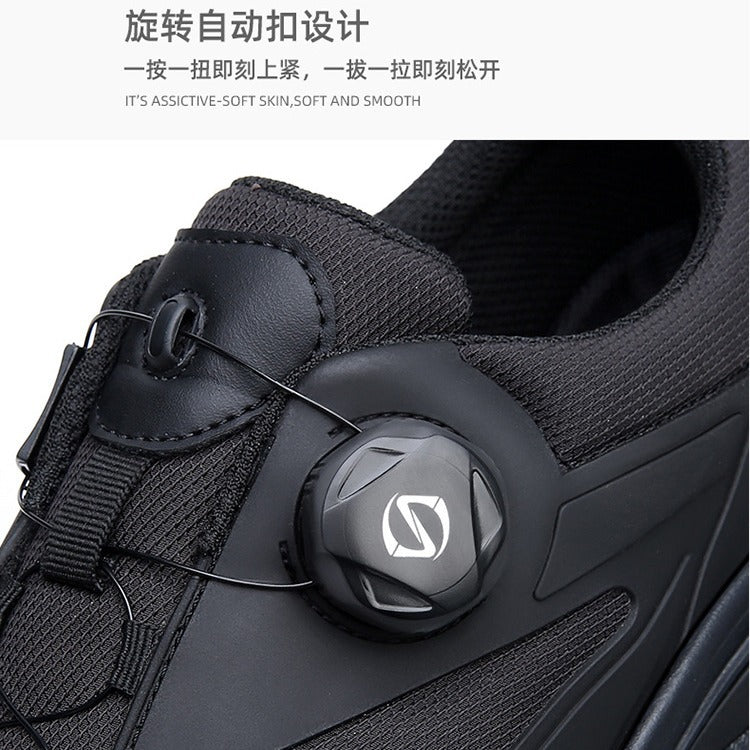 European Station 2024 Spring Fashion Sports Casual Shoes Breathable Soft Bottom Outdoor Running Rotary Button Walking Shoes