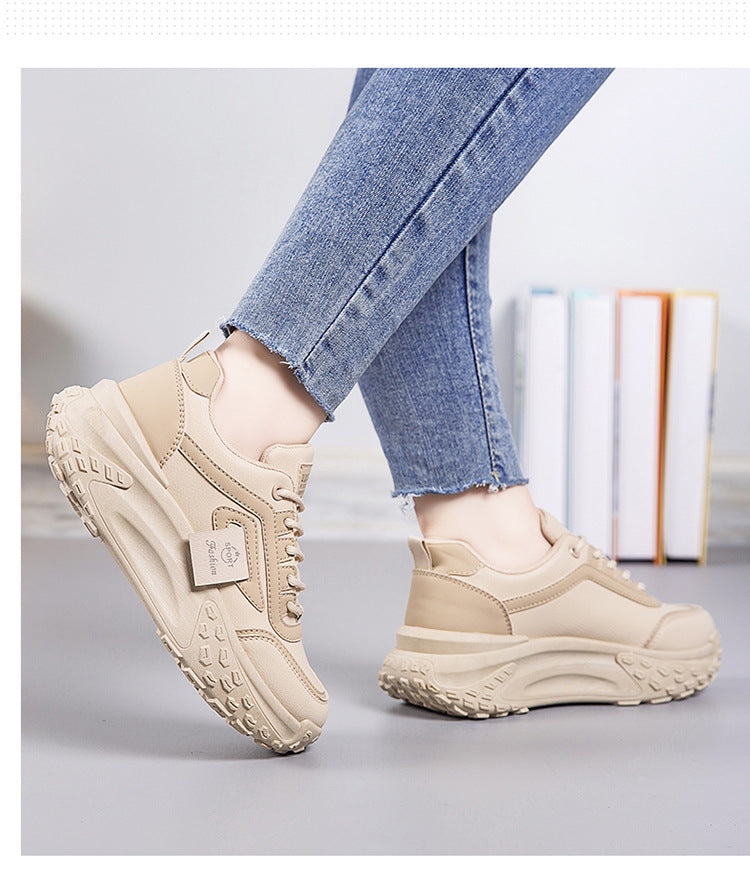 Popular Dad Sneakers for Women, Spring and Autumn Versatile Thick-Soled 2026 New Model, Trendy Casual Sports Shoes for Women, Student Running Shoes