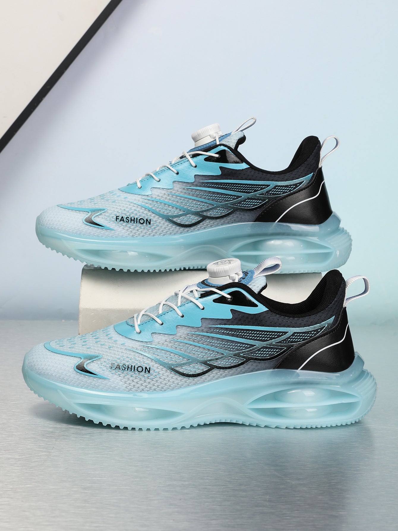 Men's Shoes 2025 New Autum Breathable Running Shock-Absorbing Trendy Shoes Swivel Buckle Mesh Casual Shoes Youth Sports Trend