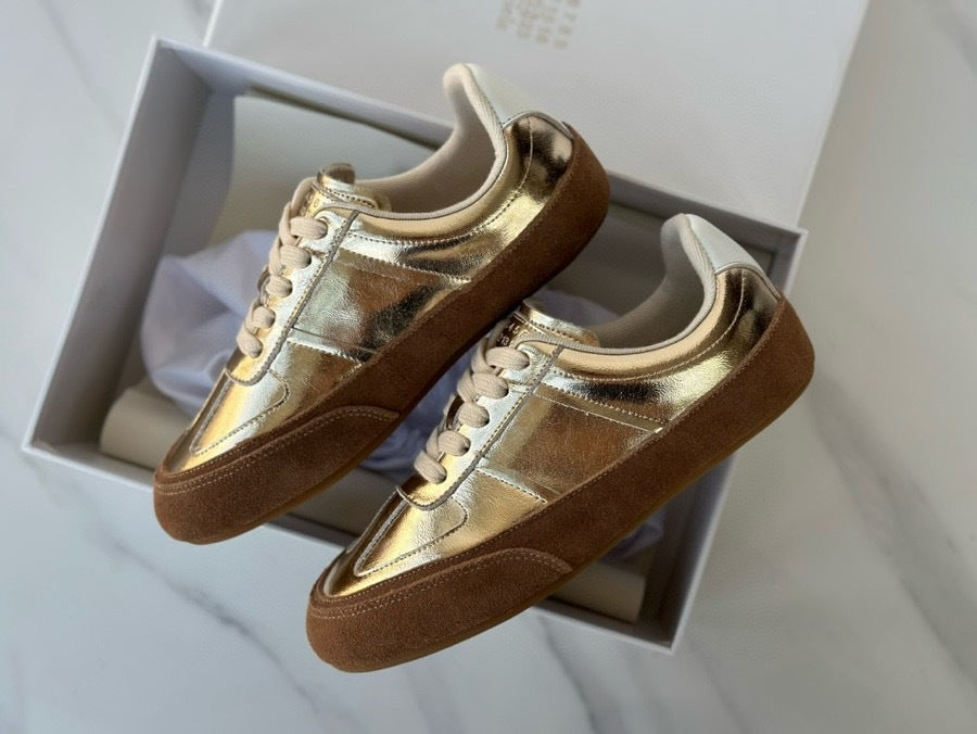 Autumn 2024 new MM * 6 comfortable golden training shoes women's sports casual shoes teleport Seoul new Chinese women's shoes