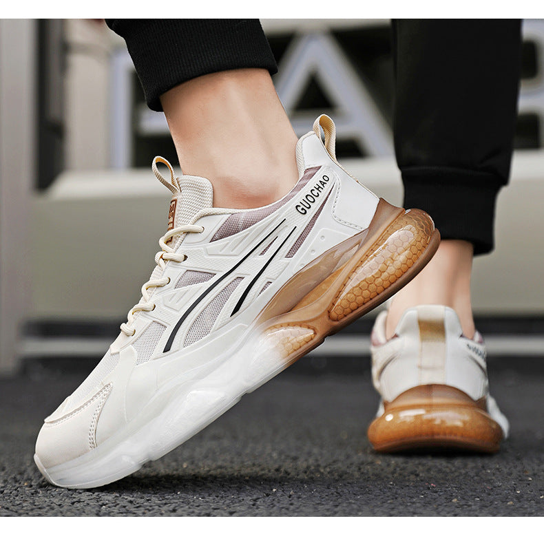Summer Breathable Mesh Sports Shoes for Men, Soft Soles, Shock-Absorbing, Wear-Resistant, Lightweight Casual Running Shoes, Breathable and Comfortable Shoes