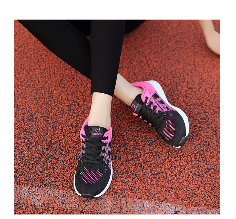 2024 Autumn New Sports Shoes Women's Outdoor Breathable Mesh Shoes Fashion Casual Shoes Women's Shoes Low-Top Women's Single Shoes