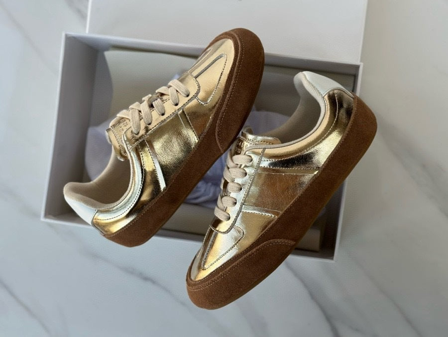 Autumn 2024 new MM * 6 comfortable golden training shoes women's sports casual shoes teleport Seoul new Chinese women's shoes
