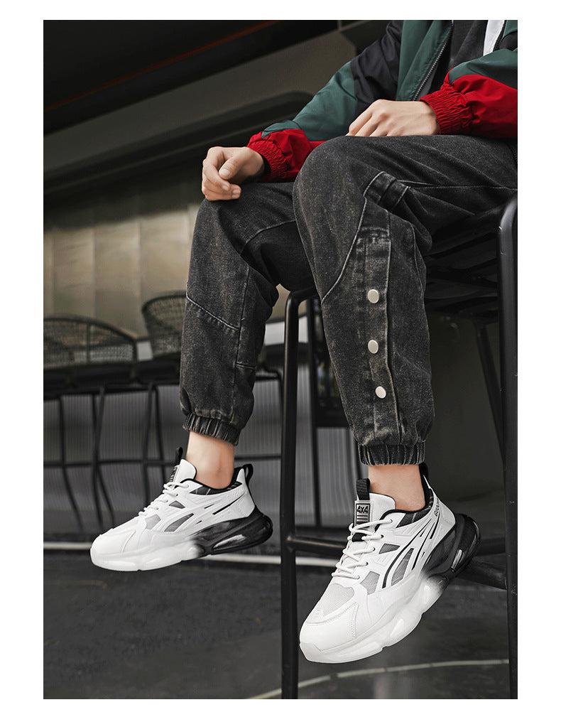Summer Breathable Mesh Sports Shoes for Men, Soft Soles, Shock-Absorbing, Wear-Resistant, Lightweight Casual Running Shoes, Breathable and Comfortable Shoes
