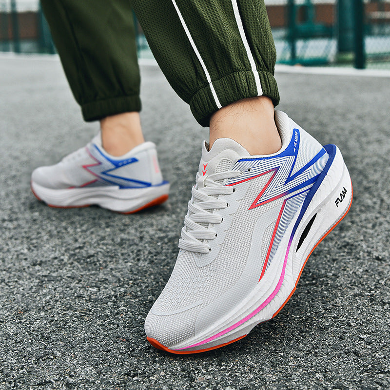 Casual Couple Fashion Cushioning Running Shoes Sports Trendy Shoes Women's Comfortable Versatile Daily Jogging Shoes Men's Breathable All Seasons