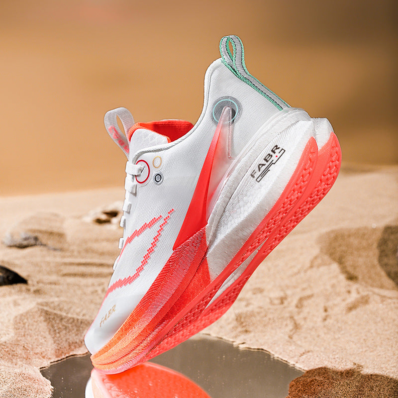 2025 Spring and Summer Couple's Running Racing Shoes Sports Trendy Shoes Lightweight Men's Red Rabbit Marathon Running Shoes Travel Shoes