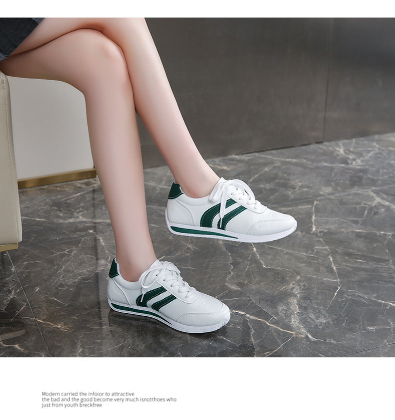 2025 Spring and Autumn New Forrest Gump Shoes Breathable Sports Casual Shoes Running Shoes Soft Sole Lightweight White Shoes Cross-Border Large Size