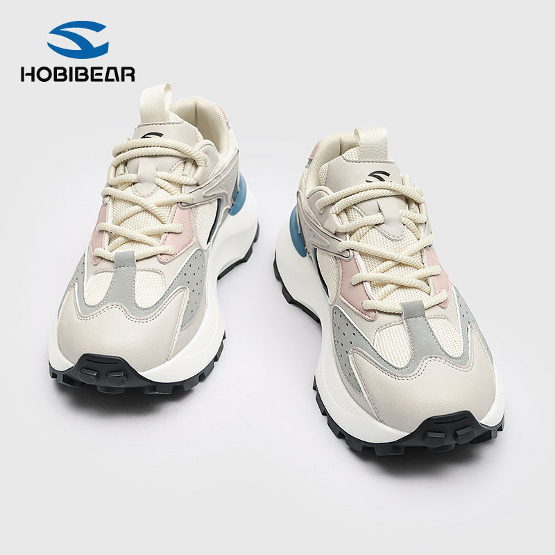 HOBIBEAR Men's Shoes Spring and Autumn Trendy Brand Breathable Thick-soled Torre Shoes Men's Casual Running sneaker Youth Trendy Shoes