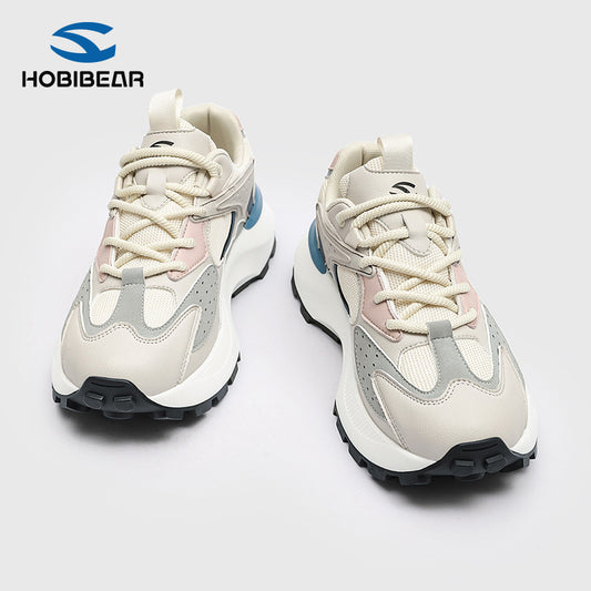 HOBIBEAR Men's Shoes Spring and Autumn Trendy Brand Breathable Thick-soled Torre Shoes Men's Casual Running sneaker Youth Trendy Shoes