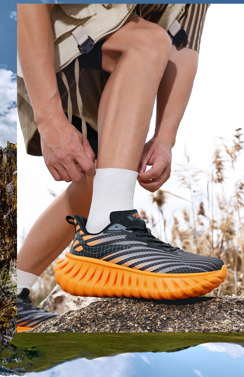 Student Shoes, High-End Wear-Resistant Running Shoes, 2025 New Autumn and Winter Breathable Walking Shoes, Men's Sports Mesh Shoes