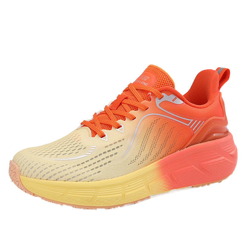 Reflective Night Vision Sports Shoes for Men, Breathable Non-Slip Running Shoes, Shock-Absorbing Professional Marathon Running Shoes, Shock-Absorbing Skipping Shoes for Women